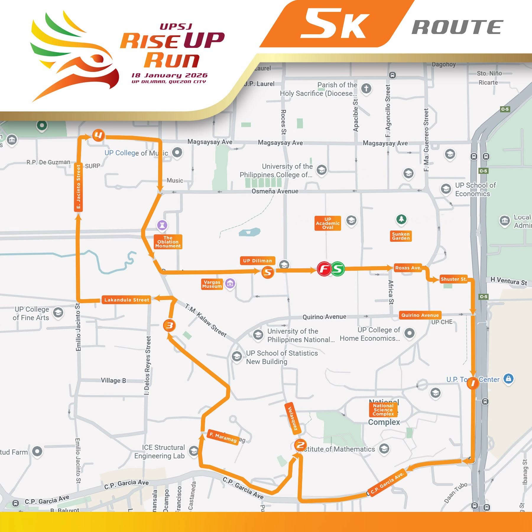 Rute lomba 5K